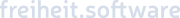 Freiheit Software Logo Grau